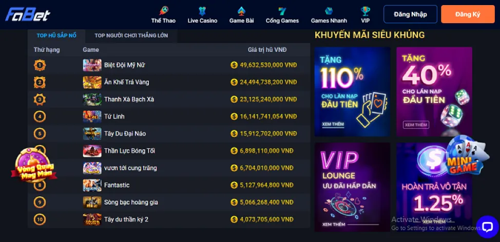 Trò chơi bắn cá E2BET